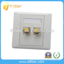 High quality two ports ST fiber optic faceplate